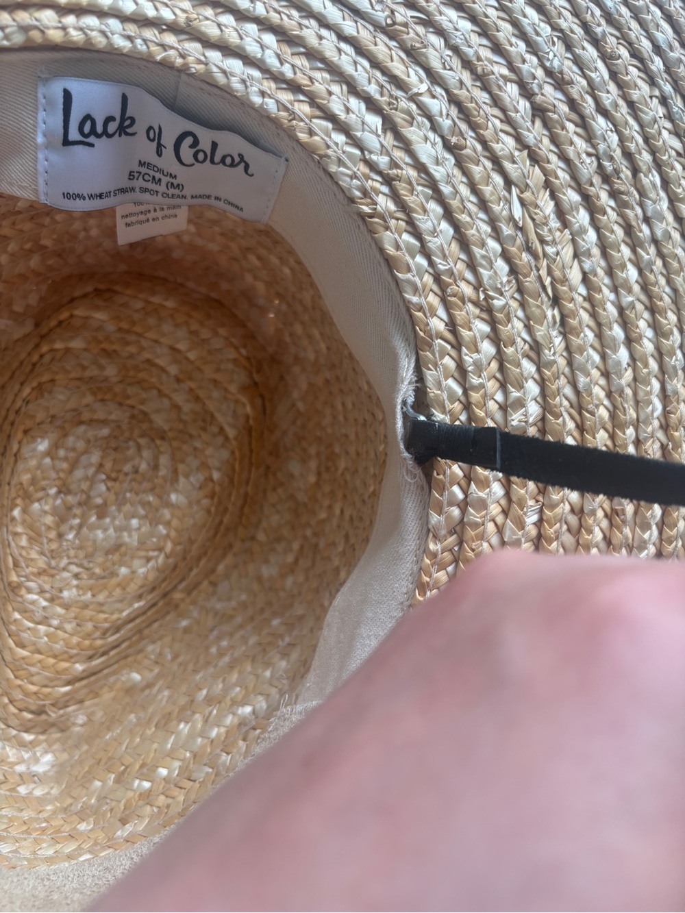 Lack Of Color Boater Regular Brim Natural Wheat Straw Hat size M - Picture 10 of 12